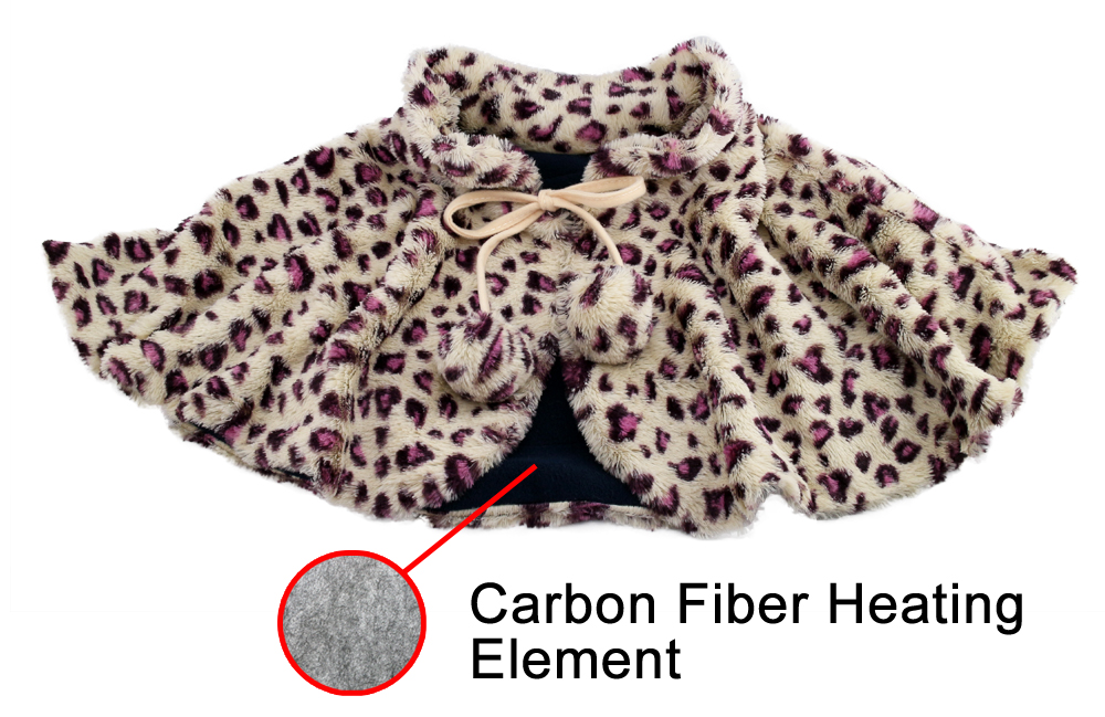 MH-1820 Verwarmde Schouderdeken tegen oververhitting beveiligd, Leopard - Afbeelding 2