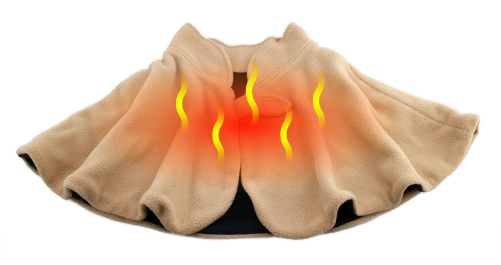 MH-1880 Verwarmde Schouderdeken tegen oververhitting beveiligd, Lichtbruin
