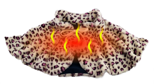 MH-1820 Verwarmde Schouderdeken tegen oververhitting beveiligd, Leopard