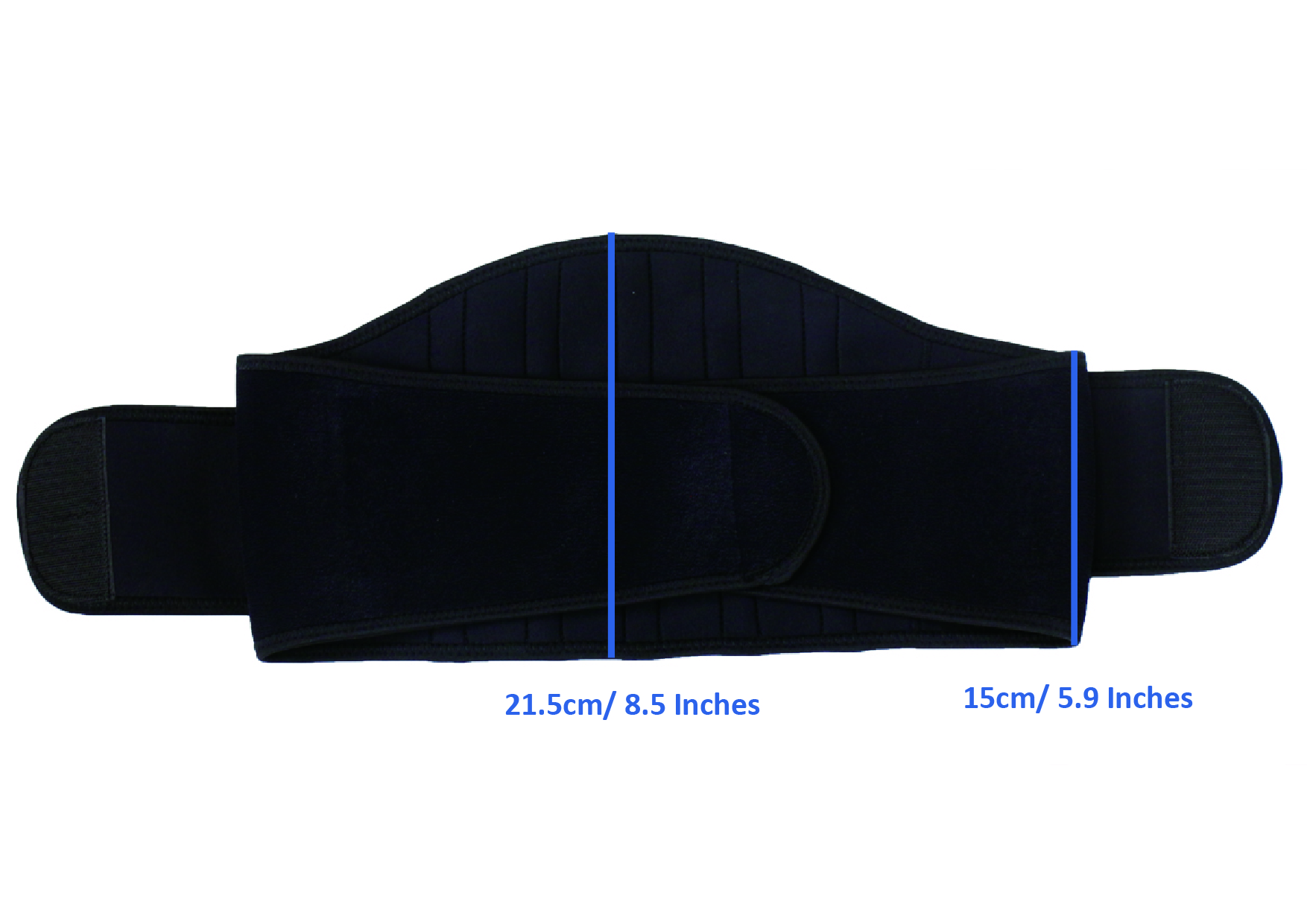 MB-7110M Zwangerschap gordel- Orthopedische ondersteuning - aan bekken en lenden - tijdens zwangerschap periode - zwart - meet M: geschikt voor taille-omvang: 101.6~111.7cm - Afbeelding 4
