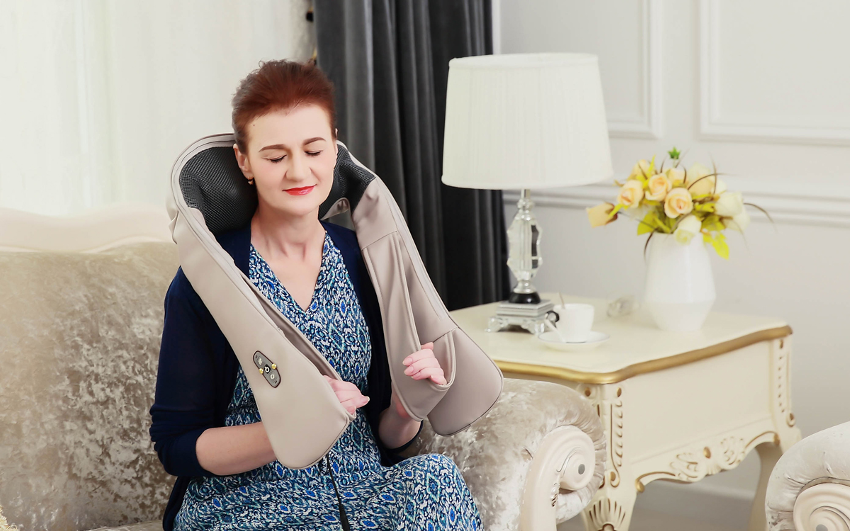 MN-5650 neck and back Shiatsu massage with infrared heating - Afbeelding 2