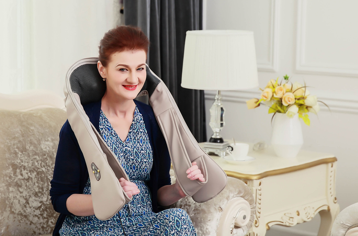 MN-5650 neck and back Shiatsu massage with infrared heating - Afbeelding 3