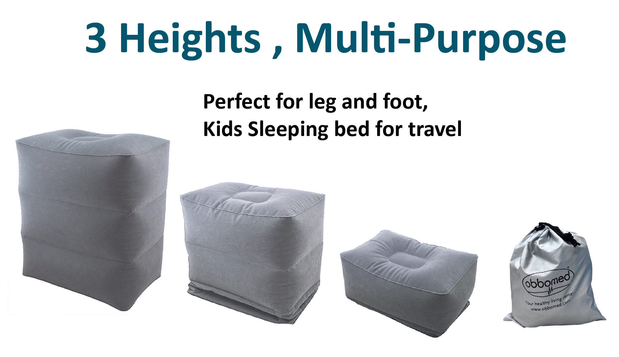 ObboMed HR-7330 opblaasbare voetenrustkussen bestaande uit 3 lagen - Afbeelding 5