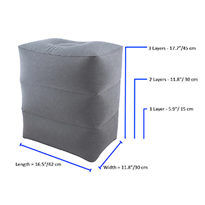 ObboMed HR-7330 opblaasbare voetenrustkussen bestaande uit 3 lagen - Afbeelding 4