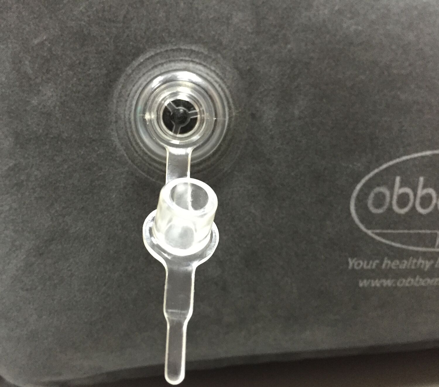 Obbomed HR-7600 opblaasbaar bed ondersteuningskussen met velours oppervlak - Afbeelding 3