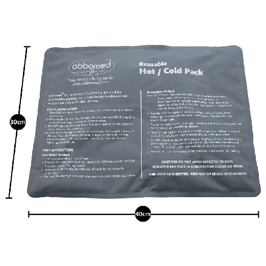 ObboMed MV- 5470 warm en koud kompres (hot-cold pack) - herbruikbaar- 1 stuk – formaat (40 x 30 cm) - hulpmiddel tegen spierpijn, stijve spieren en fysieke pijnen - Afbeelding 2