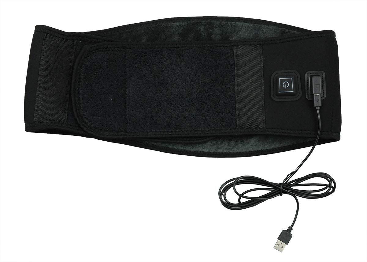 MH-2370M- USB verwarmde band/gordel met 16 magneten – verlichting van pijn in de rug/buik- geschikt voor een taille van 95-120 cm – verwarmd door middel van Graphene - Afbeelding 2