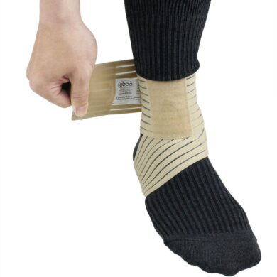 MB-6100 Voetbandage - en Enkelbandage - universeel ca. 120cm - Geeft extra stabiliteit en ondersteuning - door handige klittenband zelf de stevigheid bepalen
