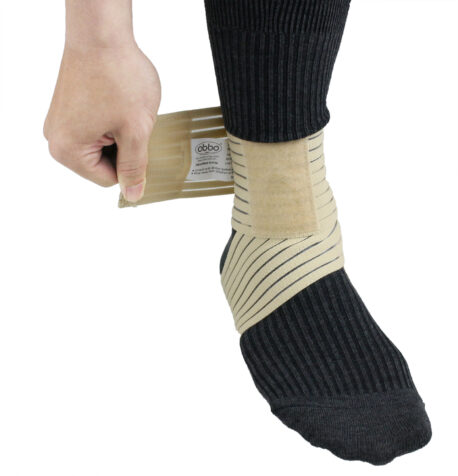 MB-6100 Voetbandage - en Enkelbandage - universeel ca. 120cm - Geeft extra stabiliteit en ondersteuning - door handige klittenband zelf de stevigheid bepalen - Afbeelding 2