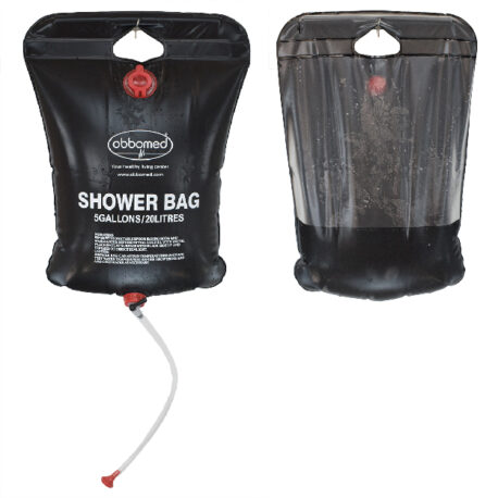 ObboMed HB-4020 - mobiele 20 liter opvouwbare solar douchezak (inclusief douchekop met een slang) - Douchen op de camping, bedgebonden mensen wassen, meenemen op outdoor activiteiten en als watervoorziening - Afbeelding 2