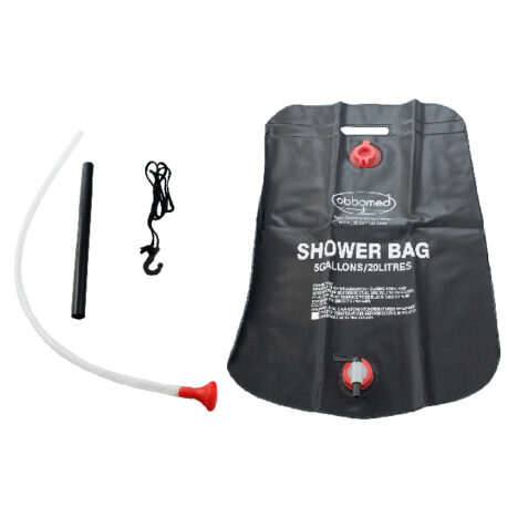 ObboMed HB-4020 - mobiele 20 liter opvouwbare solar douchezak (inclusief douchekop met een slang) - Douchen op de camping, bedgebonden mensen wassen, meenemen op outdoor activiteiten en als watervoorziening - Afbeelding 3
