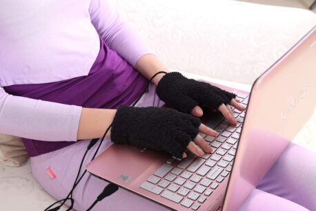 OBBOmed MH-1000 USB Verwarmde Handschoenen - zonder vingertoppen - voorzien van carbon warmte element - kleur zwart - Afbeelding 3