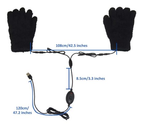 Obbomed MH-1025 USB elektrisch verwarmde handschoenen - verwarmingselement tot in de vingers - touchscreen vingertoppen - Afbeelding 6